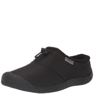 KEEN Women's Howser 3 Slide Comfy Durable Slippers, Black Smooth Nylon, 9